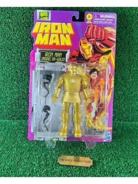 Iron Man Model 01-Gold Marvel Legends 6" Figure Hasbro 2024 Retro Card NEW